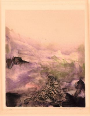 Zao Wou-Ki - Canto Pisan, 1972 Original etching and aquatint in colors on Arches paper Signed 