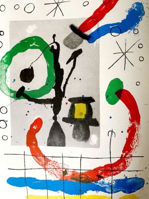 Joan Mir&oacute; - Composition, 1965 Original color lithograph on paper Unsigned, unnumbered 
