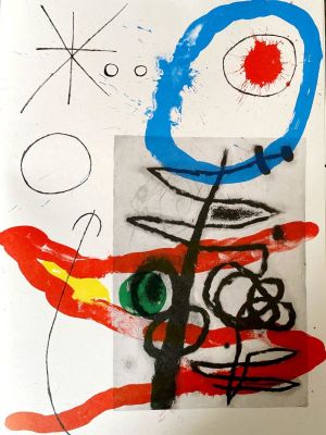 Joan Mir&oacute; - Composition, 1965 Original color lithograph on paper Unsigned, unnumbered 