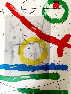 Joan Mir&oacute; - Composition, 1965 Original color lithograph on paper Unsigned, unnumbered 