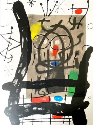 Joan Mir&oacute; - Composition, 1965 Original color lithograph on paper Unsigned, unnumbered 