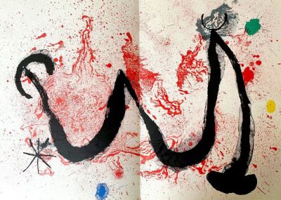 Joan Mir&oacute; - Composition, 1963 Original color lithograph on paper Unsigned, unnumbered 