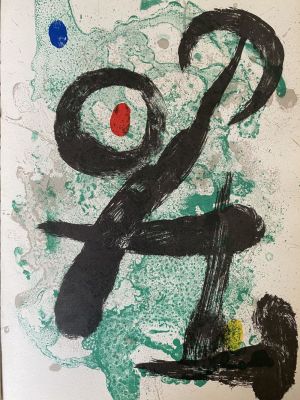 Joan Mir&oacute; - Composition, 1963 Original color lithograph on paper Unsigned, unnumbered 