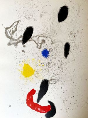 Joan Mir&oacute; - Composition, 1963 Original color lithograph on paper Unsigned, unnumbered 
