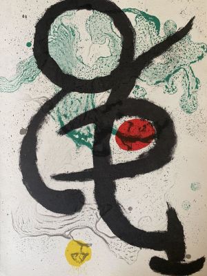 Joan Mir&oacute; - Composition, 1963 Original color lithograph on paper Unsigned, unnumbered 
