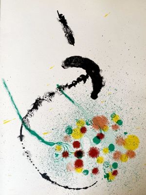 Joan Mir&oacute; - Composition, 1963 Original color lithograph on paper Unsigned, unnumbered 