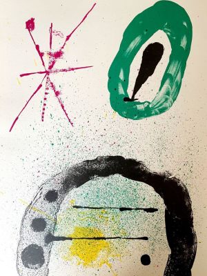 Joan Mir&oacute; - Composition, 1963 Original color lithograph on paper Unsigned, unnumbered 