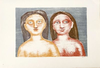 Massimo Campigli - Capelli sciolti, 1952 Color lithograph on paper, plate signed, not numbered 