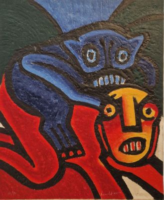 Bengt Lindstrom - Untitled, 1980 Original color etching and aquatint with carborundum Hand 