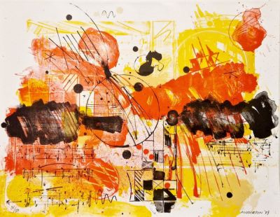 Sam Middleton - Untitled, 1979 Original color lithograph on paper Signed in pencil, dated "79" 