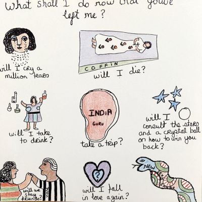 Niki de Saint Phalle - What shall I do? 1971 Color lithograph on paper (unsigned, unnumbered) 