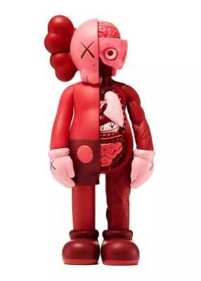 KAWS - Flayed Companion (Red), 2016 Vinyl Art Toy. Stamped under the foot, comes in original 