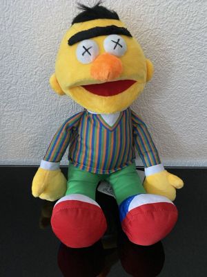 Kaws x Uniqlo - Sesame Street Bert Plush, 2018 Plush Toy, very good condition, 45 x 28 x 13 cm 