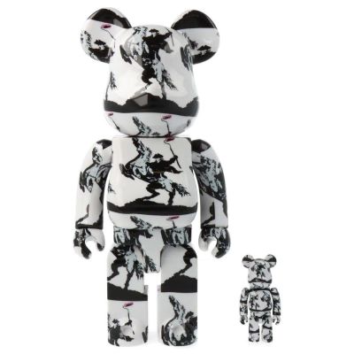 BE@RBRICK - Bearbrick Highwayman 400% + 100% Vinyl Art Toy. Height: 28 cm Manufactured by 