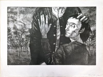 Michel Ciry - Retour de l’enfant prodigue, 1973Etching and aquatint on Rives paper, signed in 