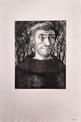 Michel Ciry - Saint-Fran&ccedil;ois, 1962Etching and aquatint on Rives paper, signed in pencil and 