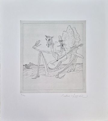 Arthur Loosli - Don Quichotte VI, 1972 Original etching on paper, hand signed and numbered 