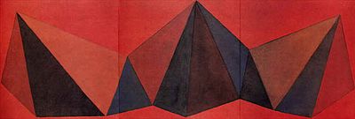 Sol Lewitt - Piramidi VIII, 1986Original color lithograph on Fabriano wove paper, not signed 