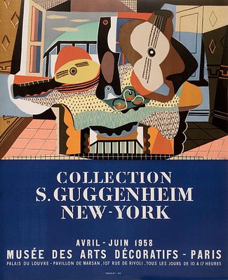 Pablo Picasso (after) - Collection S. Guggenheim, New-York, 1958Lithographic poster on paper. 