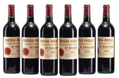 Vin - Chateau Figeac 20006 Bottles 0.75L1er Grand cru class&eacute;Saint Emilion Good condition