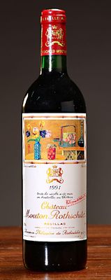 Vin - Mouton Rothschild 19911 bottle 0.75LPauillac 1er Grand cru Good condition