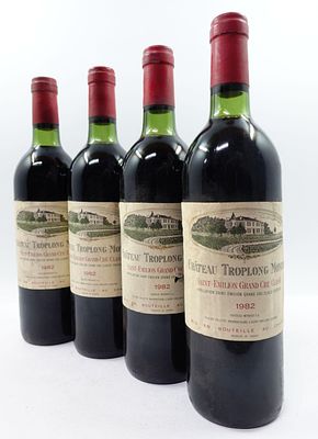 Vin - Chateau Troplong Mondot 19824 Bottles 0.75LGrand cru class&eacute;Saint emillion Good condition