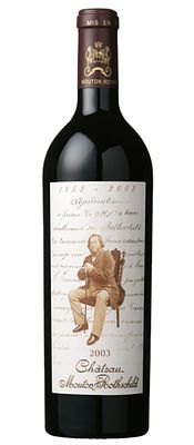 Vin - Mouton Rothschild 2003-20064 bottles 0.75L2003 / 2004 / 2005 / 2006 / Pauillac 1er Grand 