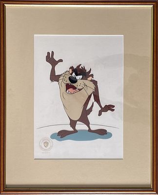 Robert McKimson - Taz (Tasmanian Devil), 1992Sericel with its COA. Limited edition of 7500 + 