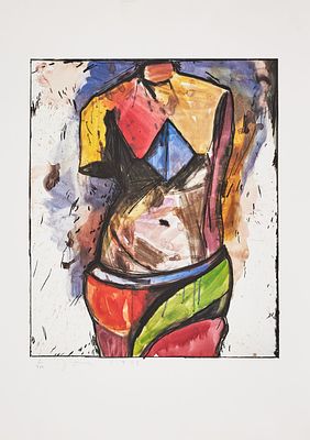 Jim Dine - The Colorful Venus, 1985Lithograph with embossing on wove paper, signed in pencil 