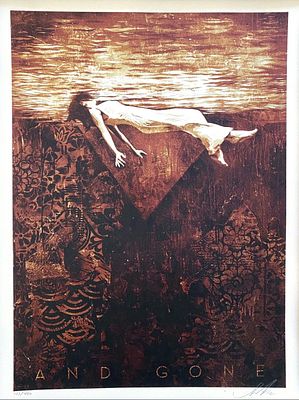Shepard Fairey - Clementine, 2012Silkscreen on cream Speckletone paper, signed in pencil and 