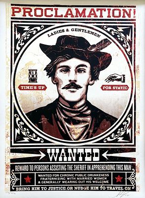 Shepard Fairey - Travel On, 2012Silkscreen on cream Speckletone paper, signed in pencil and 