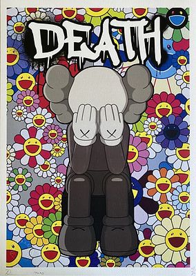 Death NYC - Death Kaws, 2020Archival print on textured fine art watercolor paper, hand signed 