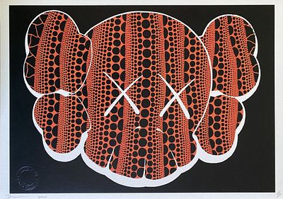 Death NYC - Kaws Dots, 2020Archival print on textured fine art watercolor paper, hand signed 