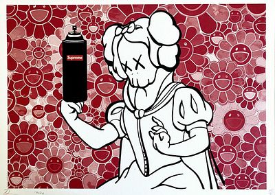 Death NYC - Snow White Kaws, 2020Archival print on textured fine art watercolor paper, hand 