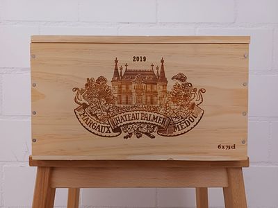 Vin - Chateau Palmer - 2019Caisse en bois de 6 Bouteilles 0.75Cl20193e cru class&eacute; - Bordeaux - 