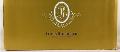Champagne - Cristal Roederer 2008Carton de 6 bouteilles en coffret 2008 Bon &eacute;tat Box of 6 