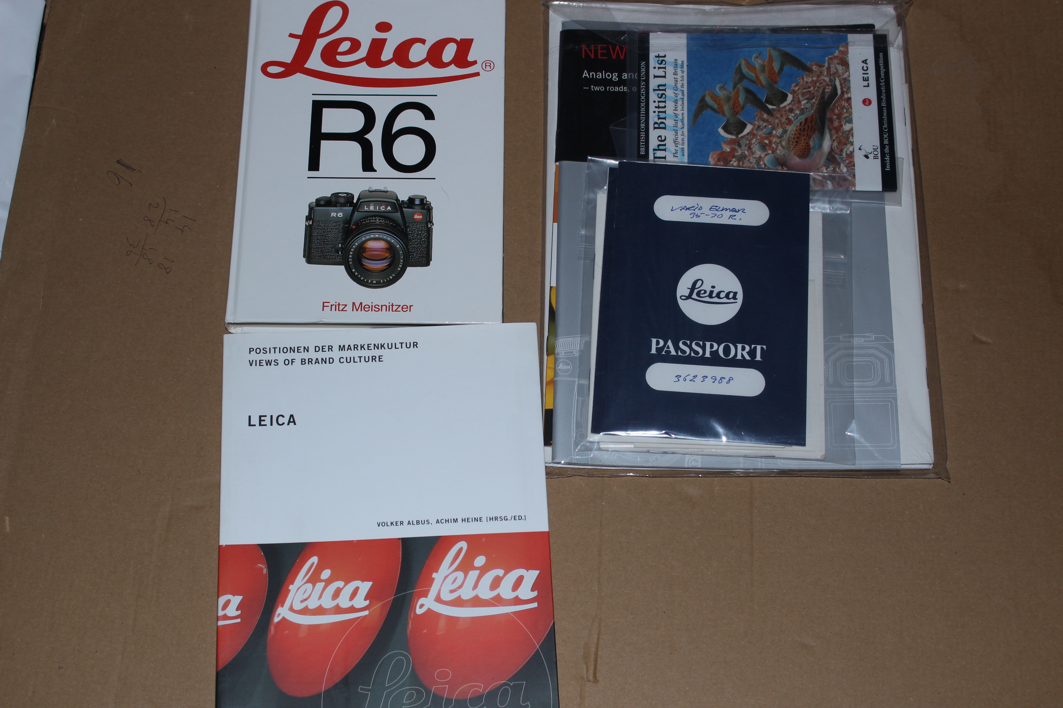 Joblot Of Leica camera ephemera