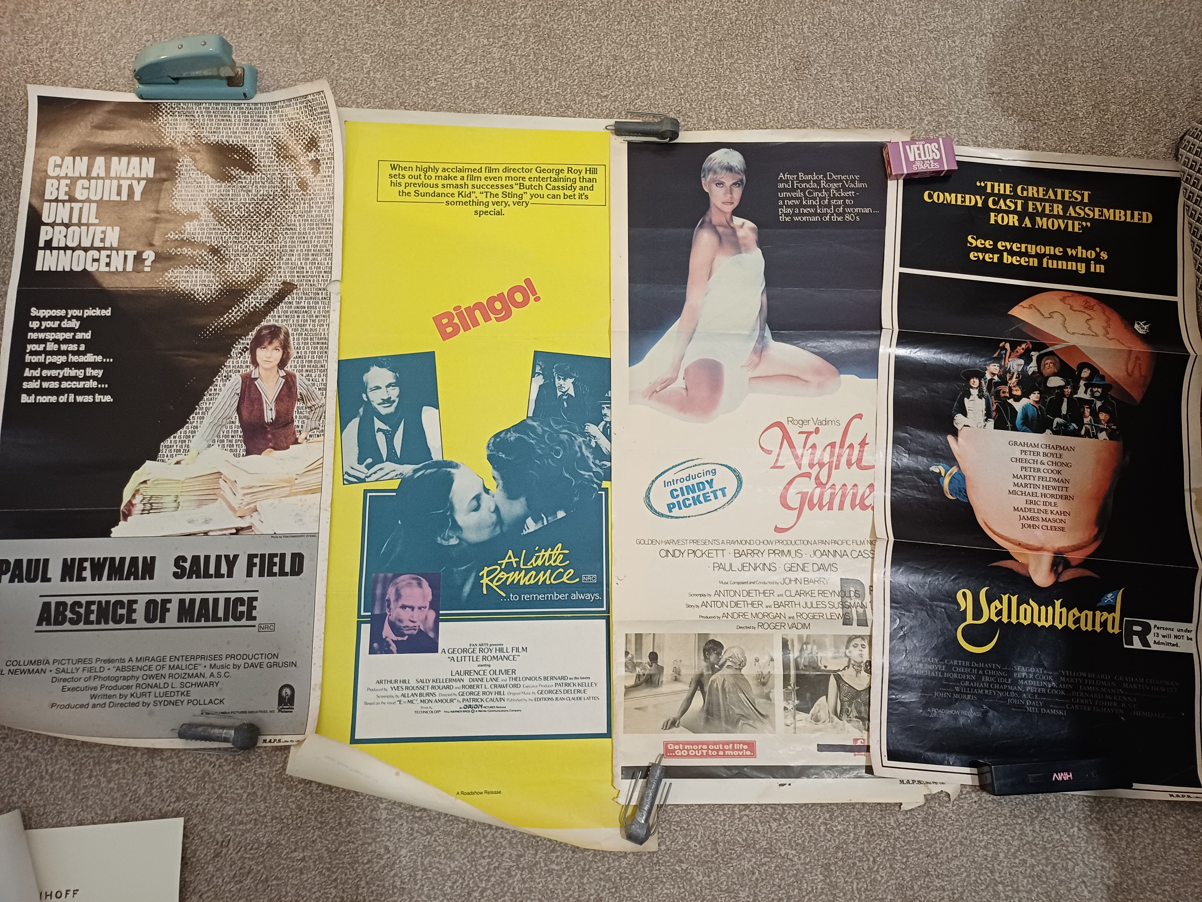 4 Australian Daybill posters 1980s