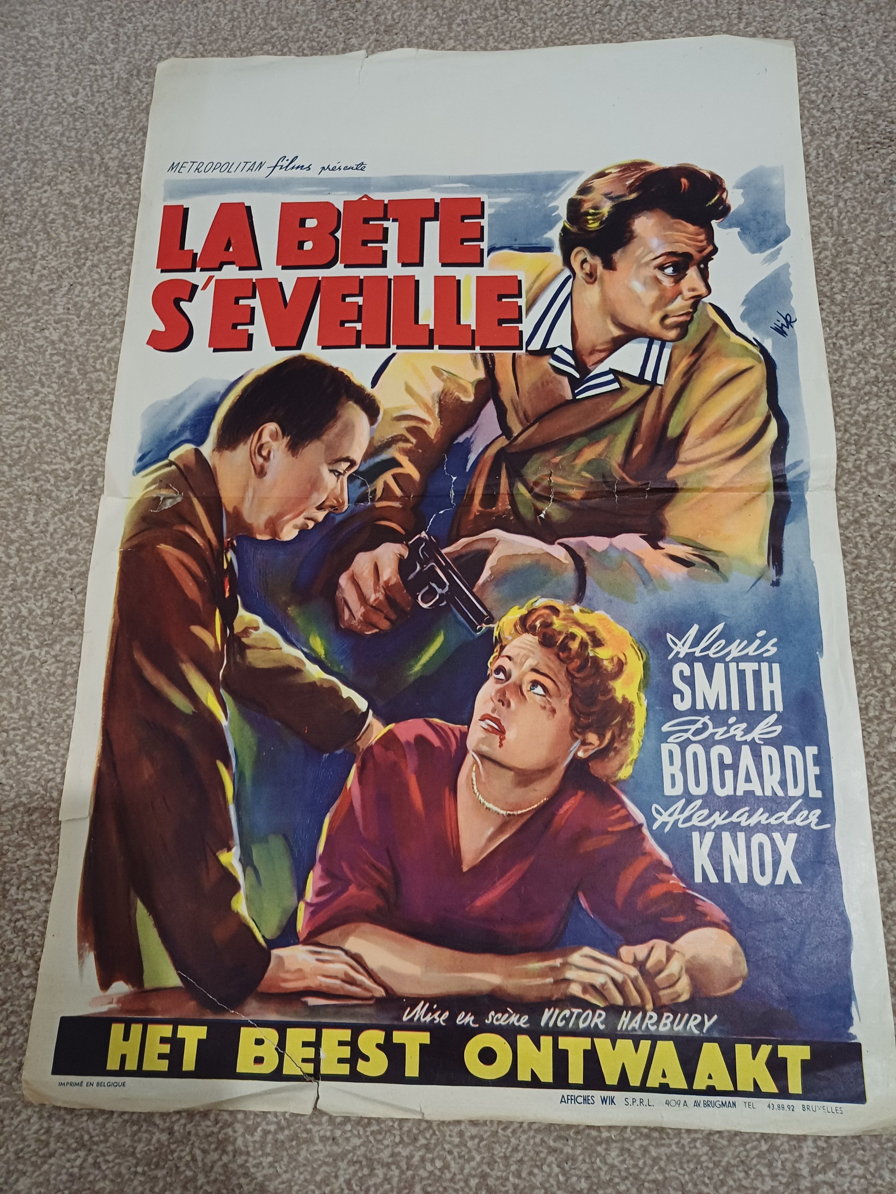 La Bette Seville film poster Dirk Bogarde 1950s