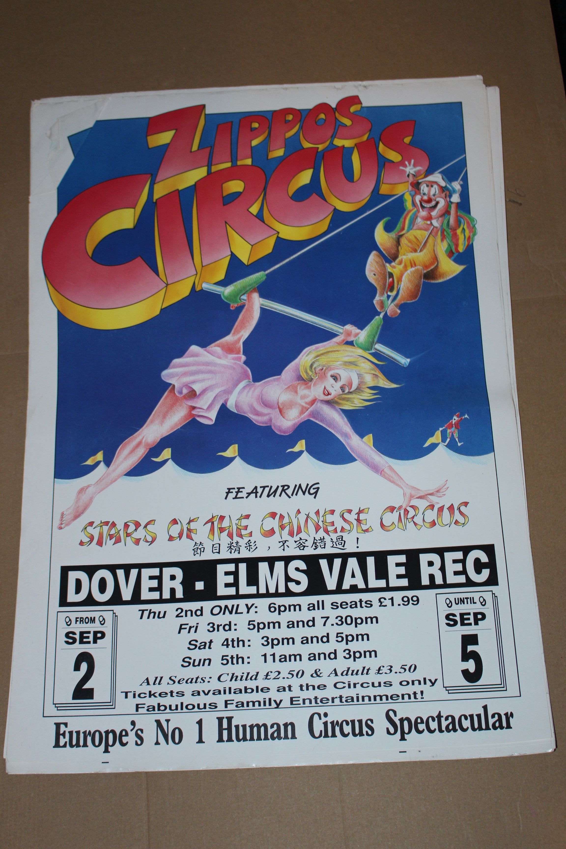 3 Zippos Circus poster
