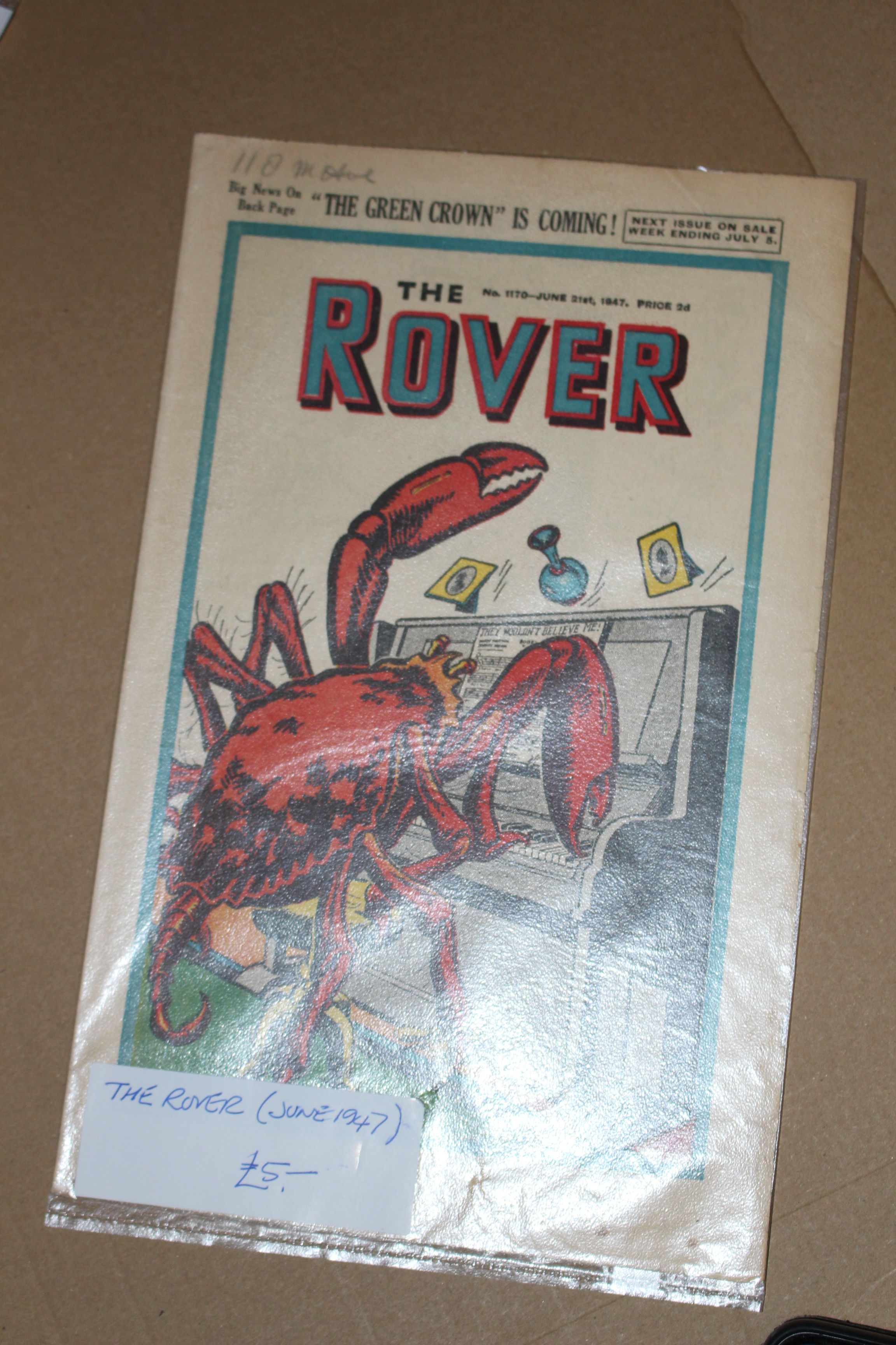 The Rover comic from 1947