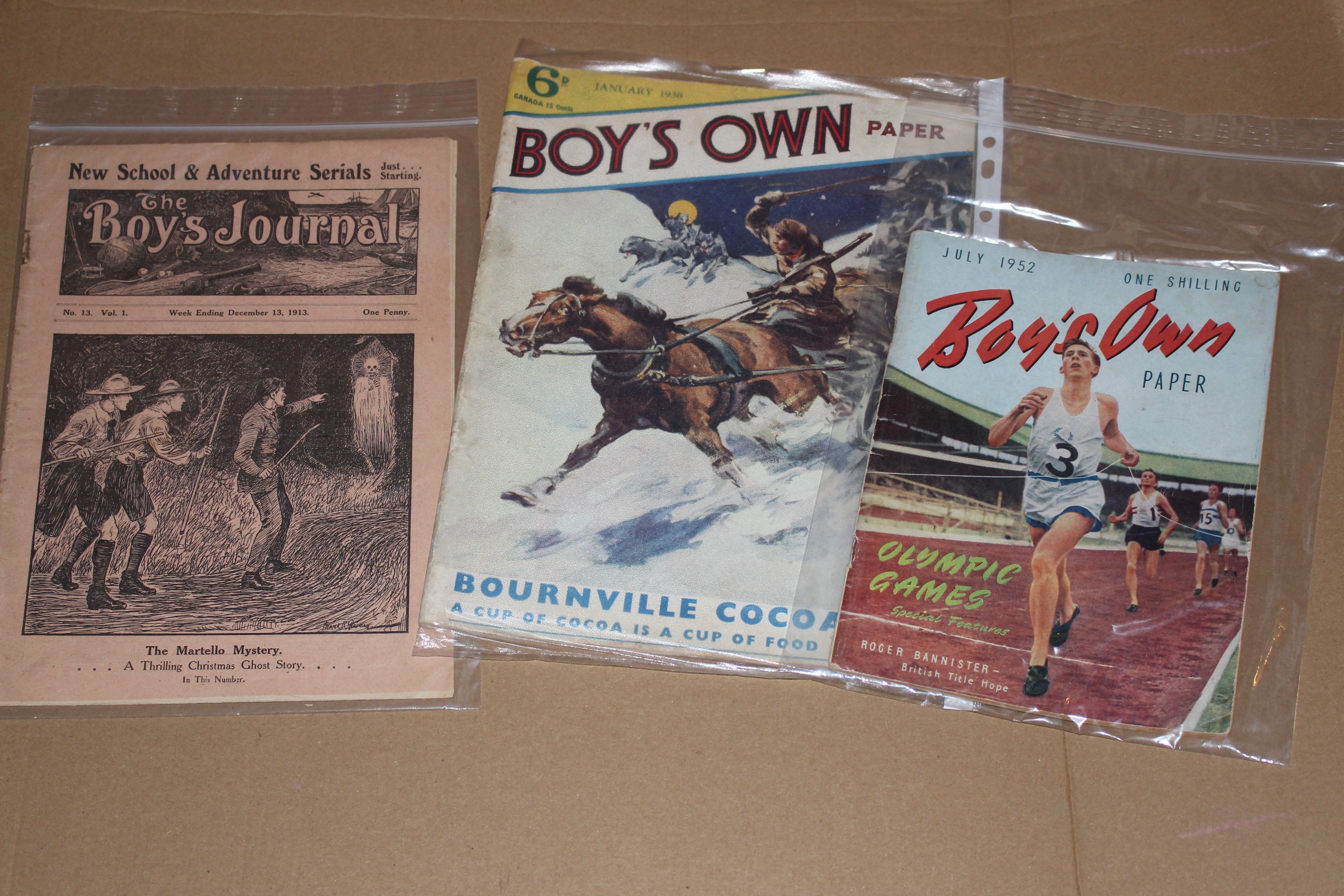 3 comics boys own boys journal