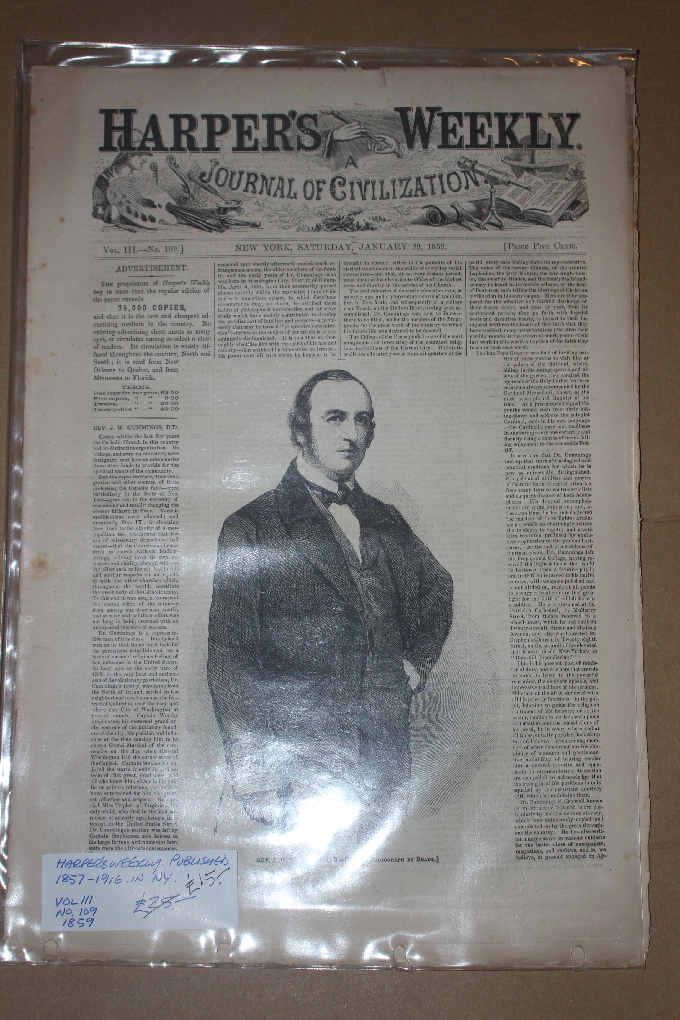 Harpers weekly 1859