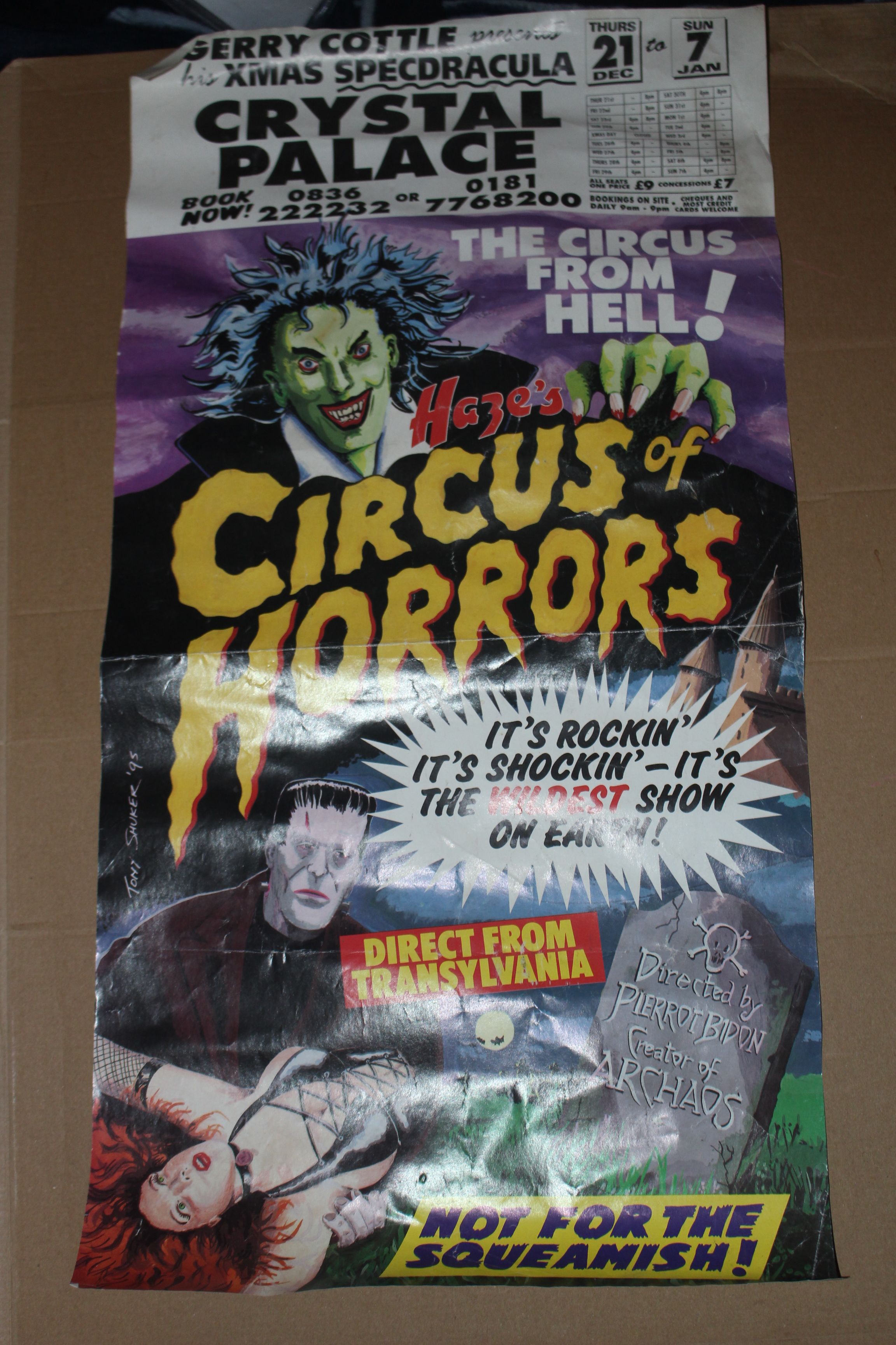 Circus Of Horrors poster 90s
