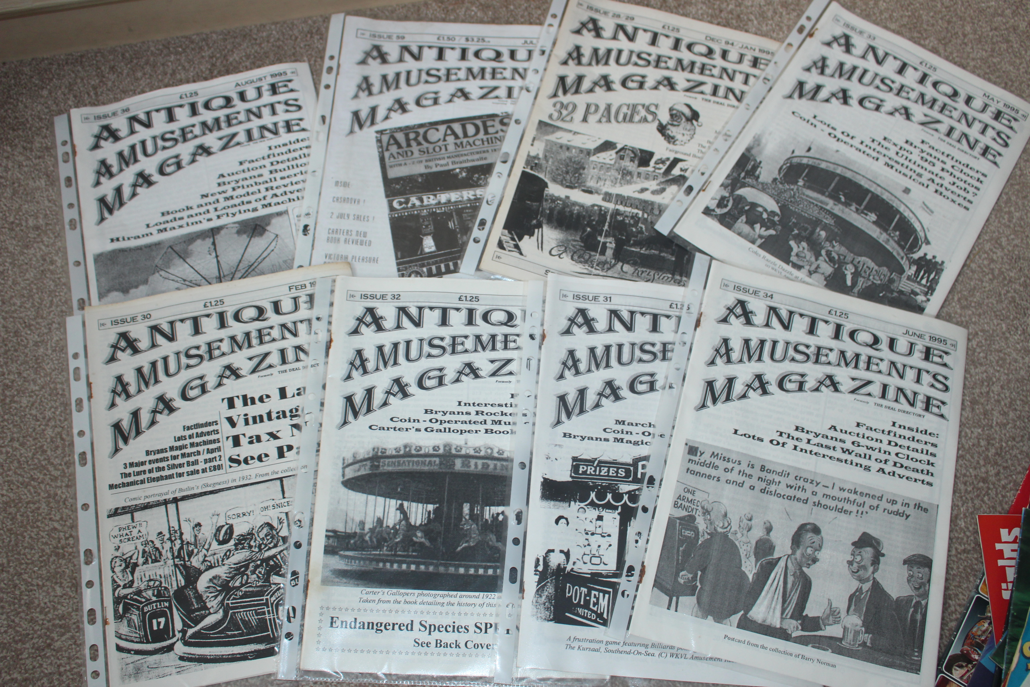 8 Antique amusements magazines