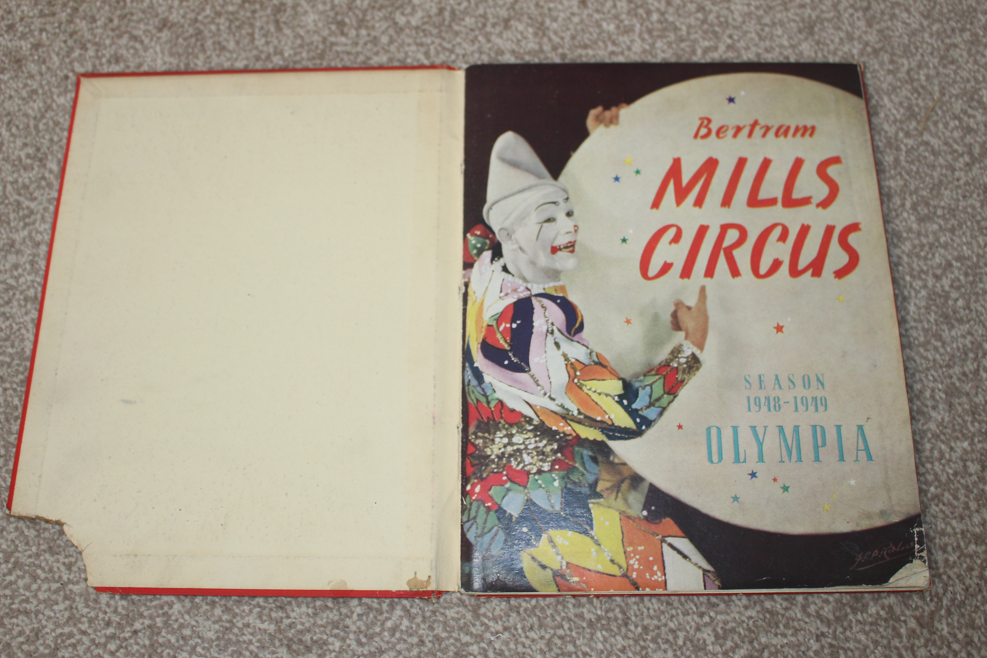 Bertram Mills book programme 1948
