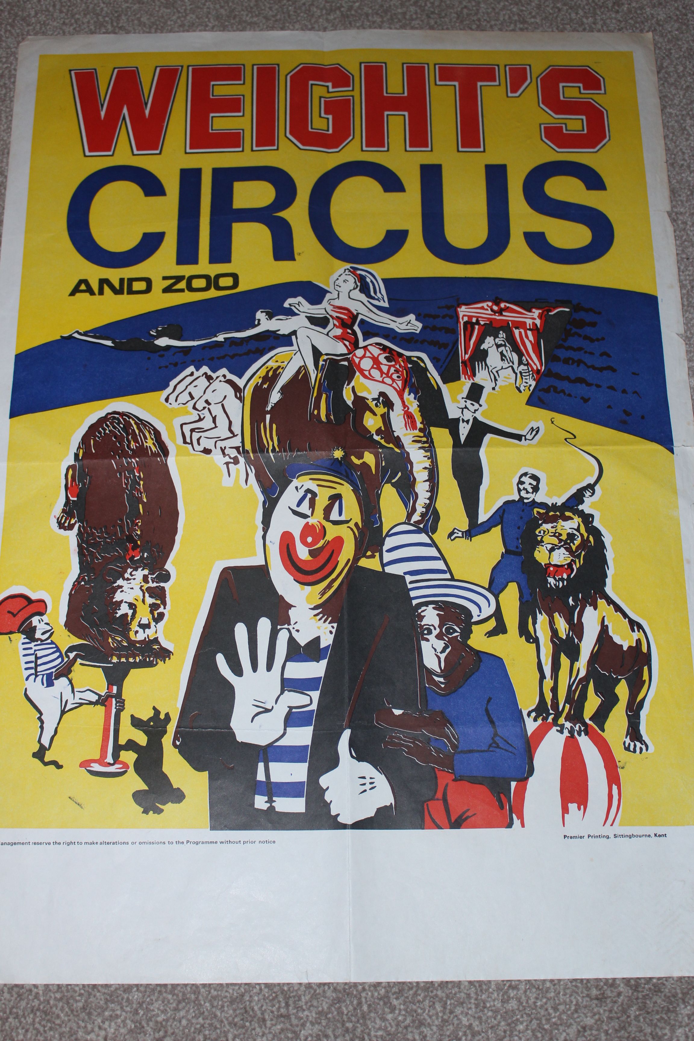 Weights Circus poster 90s