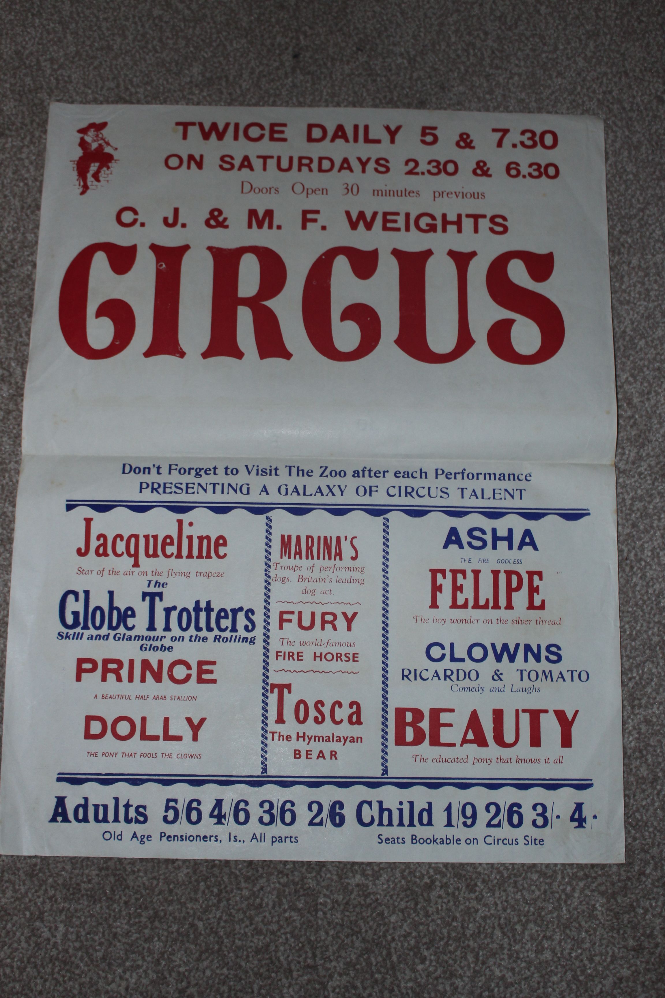 Weights Circus poster 90s