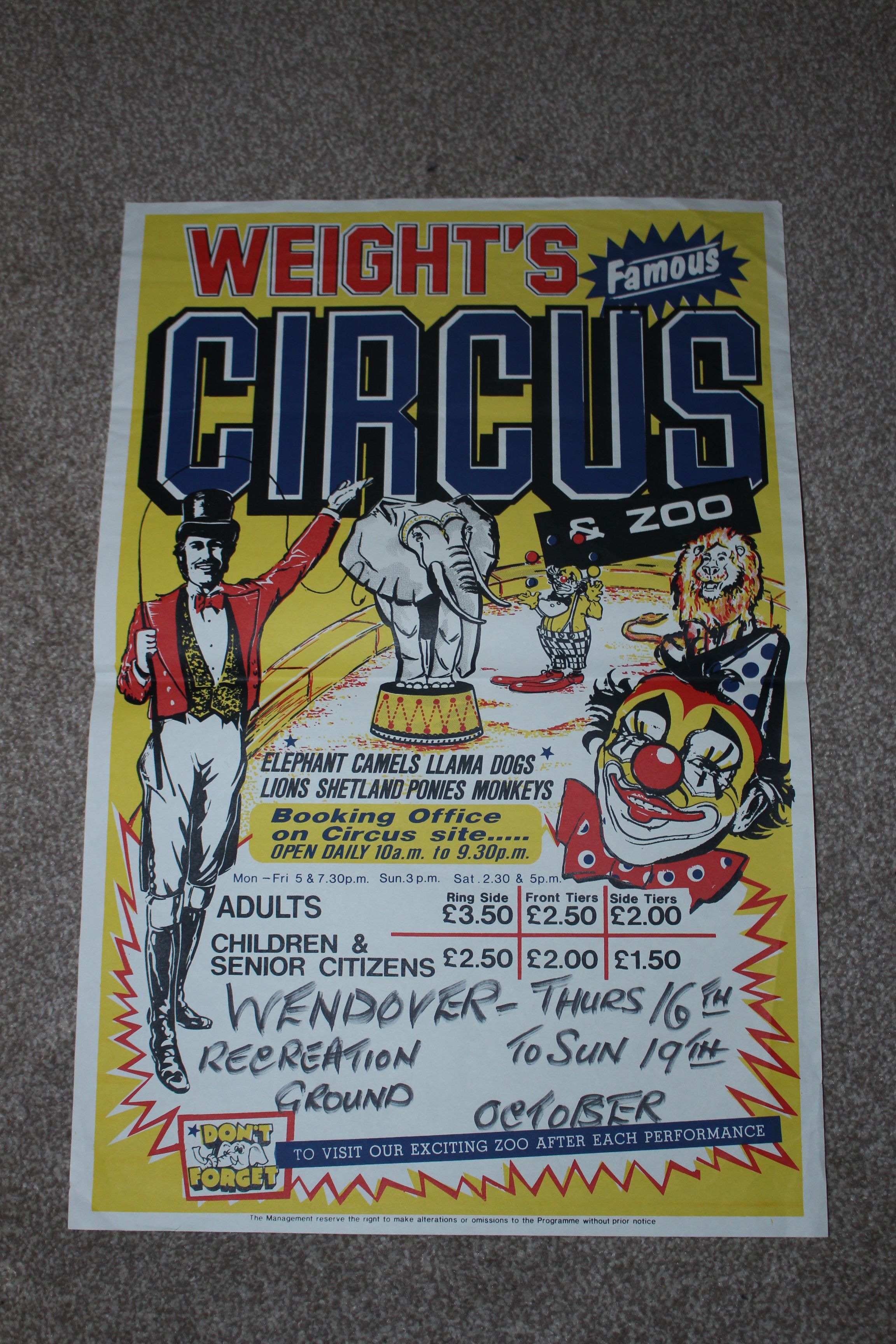 Weights Circus poster 90s