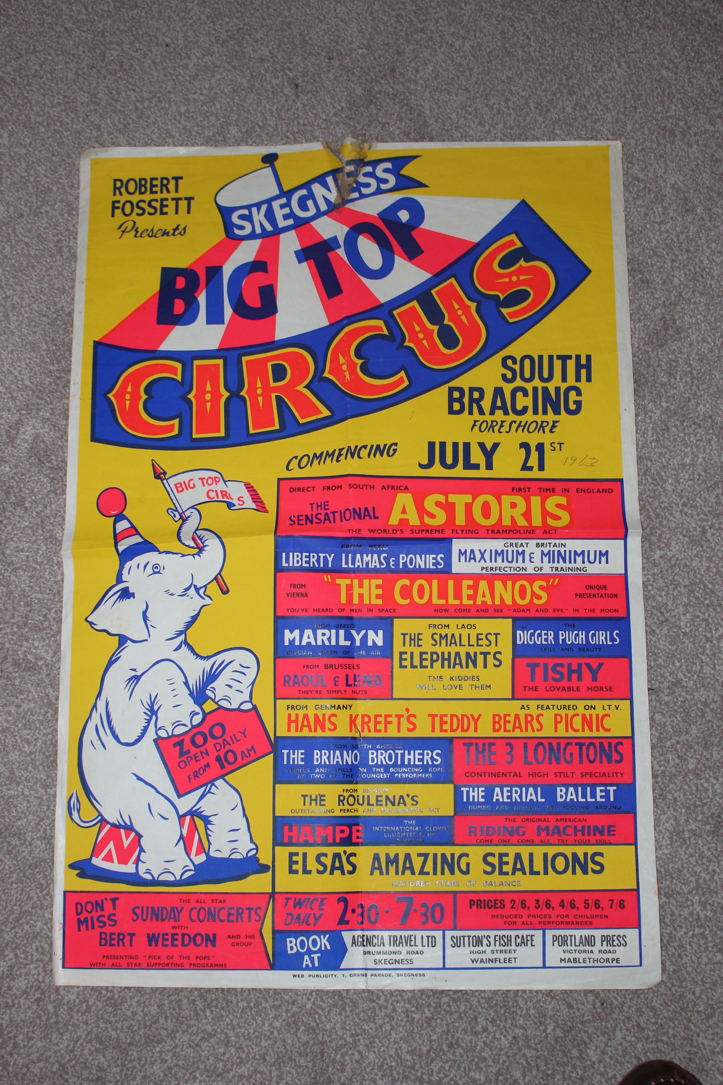 Robert Fossets circus poster 70s?